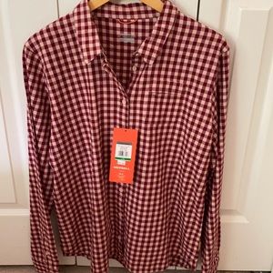NWT Merrell Trailhead L/S Flannel Rose Smoke  Large